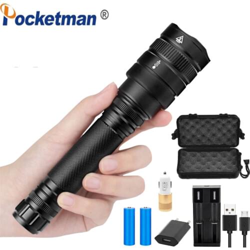 Super Powerful XHP50 V6 18650 battery powerful linterna led zaklamp Tactical LED Flashlight Zoomable Torchlight Best Camping