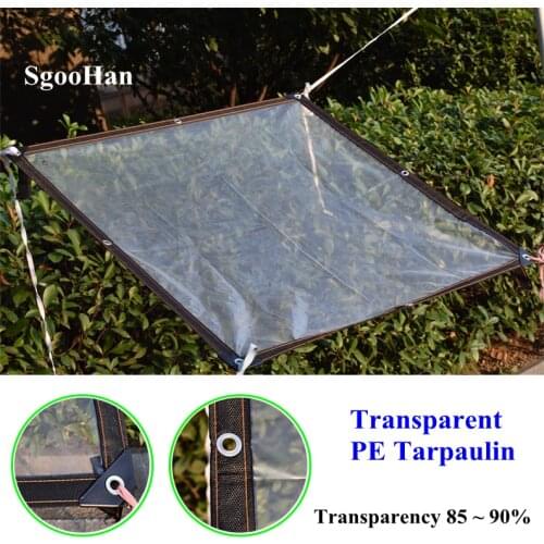 Thick 0.12mm PE Transparent Rainproof Cloth Balcony Greenhouse Film Succulent Plants Tarpaulin Garden Canopy Household Dustproof