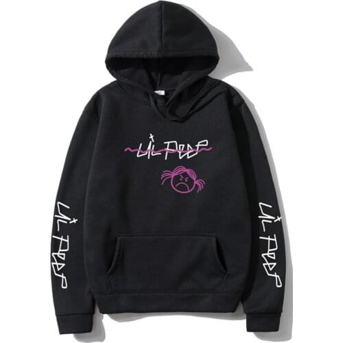 Lil Peep Hoodie Black 111204, oversize, casual, cotton, trend, street fashion, supreme, still, unisex