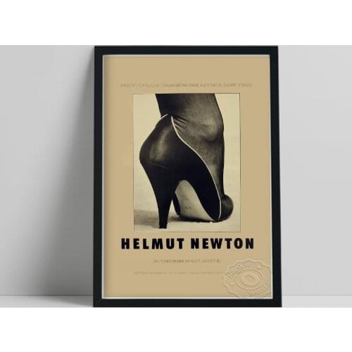 Helmut Newton Exhibition Prints Poster, Shoe Monte Carlo 1983 Picture, Newton Vintage Wall Stickers, Big Foot Shoe Wall Painting