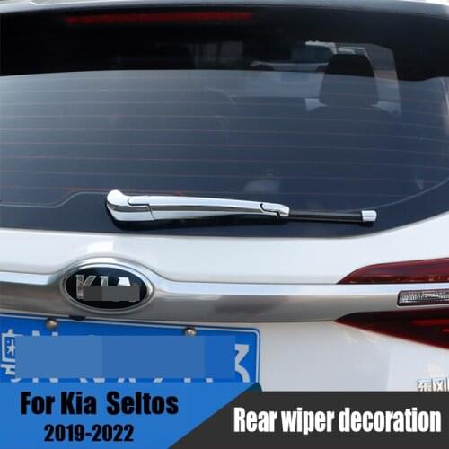 For Kia Seltos kx3 2019 2021 2022 car rear wiper cover protection decoration ABS silver modified parts