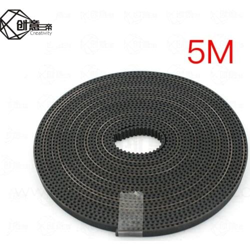 2M 5M Belt Rubber GT2 Open Timing Belt Width 6mm GT2-6mm for 3D Printer RepRap Mendel Rostock CNC GT2 Belt Pulley