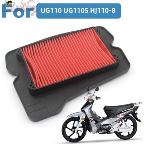 2piece Motorcycle Air Filter Motor Bike Intake Cleaner For SUZUKI Haojie UG110 UG110S HJ110-8