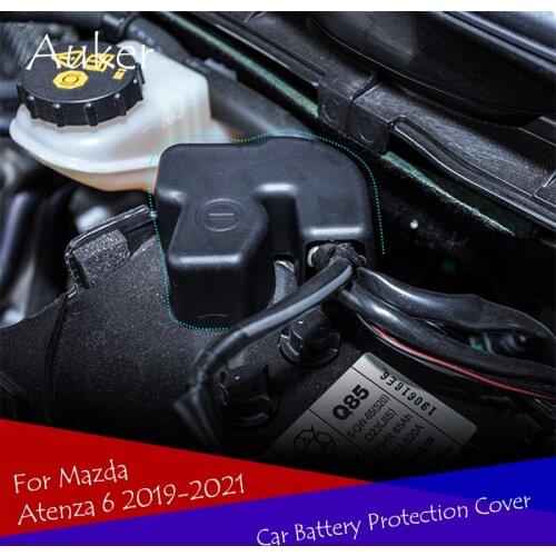 Car Battery Electrode Waterproof Dustproof Protective Cover Sticker Car Styling For Mazda 6 Atenza 6 2019 2020 2021