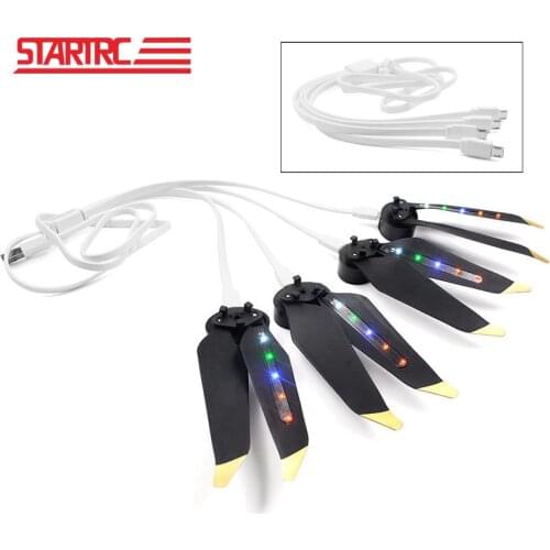 STARTRC 4 in 1 Fast Charging USB Data Cable Charger for LED Flash Propeller for Android DJI Mavic Drone LED Flash Propellers