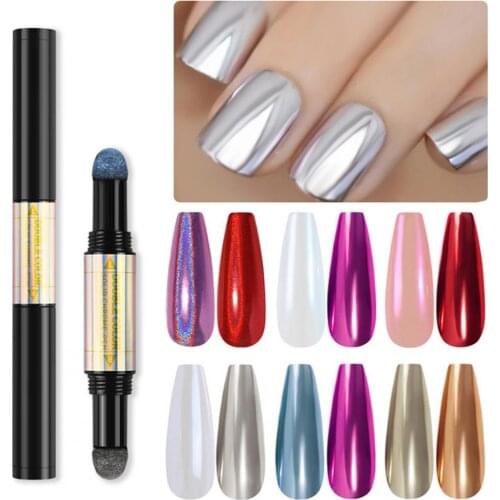Nail Pen Double-Ended Stylish Colors ABS Air Cushion Magic Pen for Nails Design