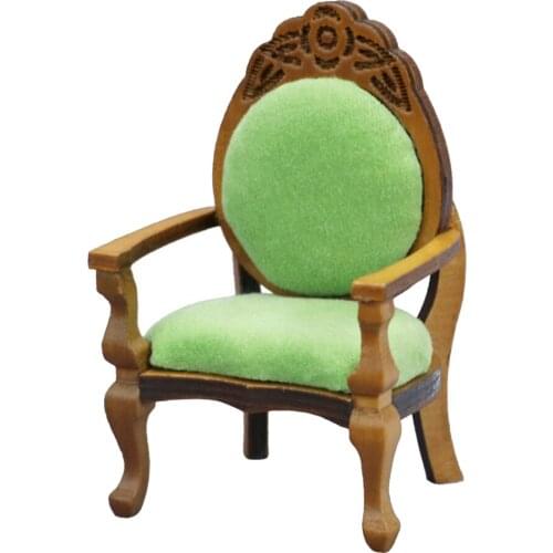 1/12 Scale Doll House Simulation Chair Model Baby Doll Room Furniture Supplies Scenery Decoration