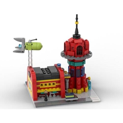 MOC Micro Planet Express Key war series Building Block Puzzle Education Splicing Ornaments Collection Brick Children Toy Gift