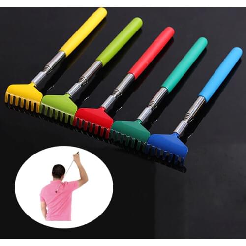 New Adjustable Extendable Back Scratcher Stainless Steel Telescopic Anti Itch Flexible Claw Backscratcher Dropshipping