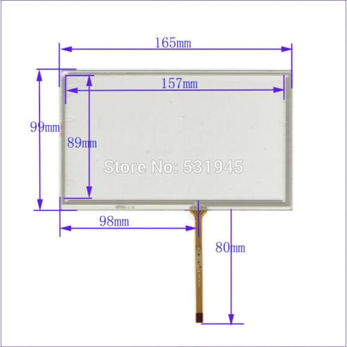 ZhiYuSun 165mm*99mm New 7Inch Touch Screen for 7 GPS GLASS 165*99 for tble compatible XWT931 for soling gps touch