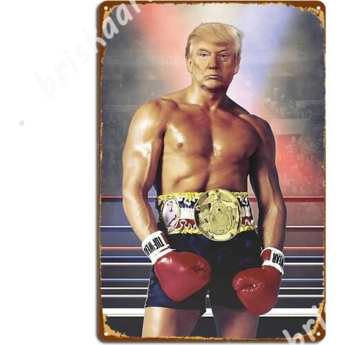 Trump Rocky Poster - Quality In Description Metal Signs Wall pub Home Vintage Poster Tin sign Posters