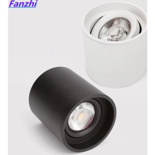 Dimmable LED spotlight 5W7W10W15W20W 110v/220v downlight angle adjustable ceiling type living room bedroom household spotlight