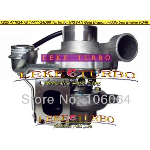 TB25 471024-7B 471024 14411-24D00 14411 24D00 1441124D00 Turbo Turbin For NISSAN For HINO Gold Dragon middle bus FD46 FD46T 4.6L