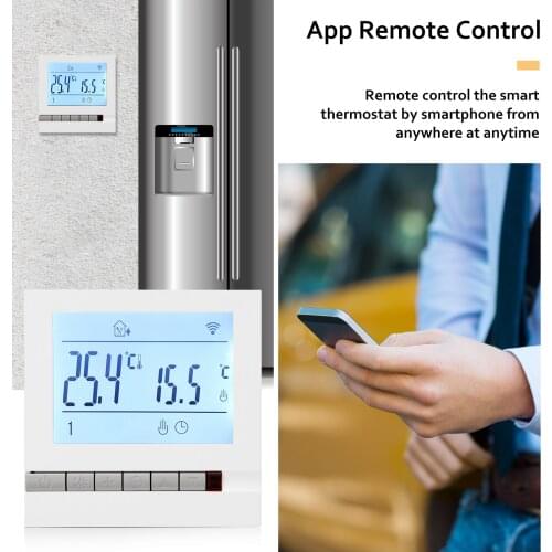 WiFi Smart Thermostat Temperature Controller Intelligent LCD Programmable Inddor Thermostat Room Temperature Controller WiFi