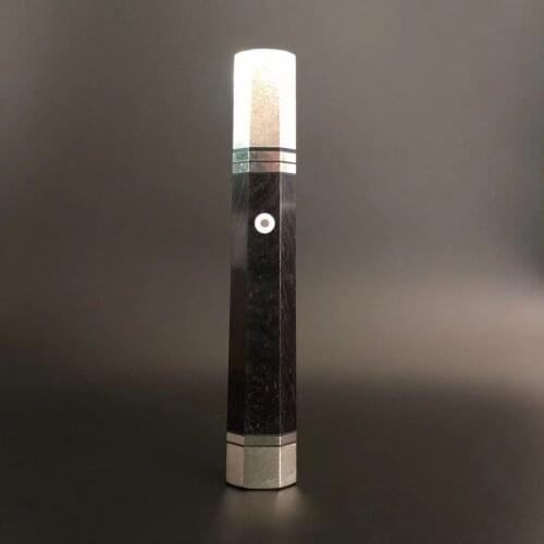 Japanese Octagonal Ebony Handle With Nickel Silver Bolster DIY Chef Knife Kitchen Knives Gyuto Yanagiba Deba