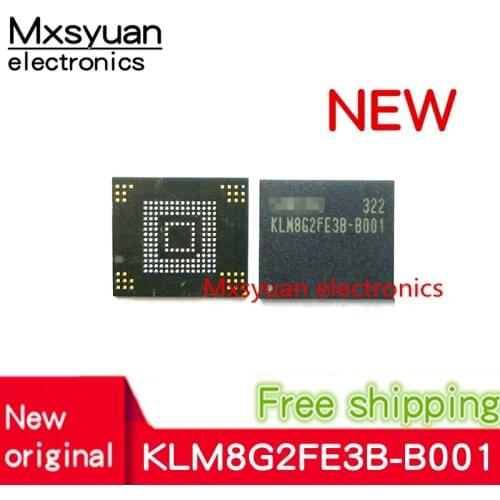 1pcs~10pcs/LOT KLM8G2FE3B-B001 KLM8G2FE3B BGA153 eMMC NAND Flash Memory IC 8GB BGA Chip Brand New