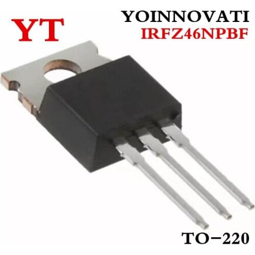 100pcs/lot IRFZ46N IRFZ46NPBF FZ46N IRFZ46 MOSFET N-CH 55V 53A TO-220 Best quality