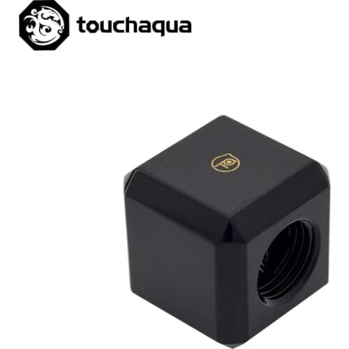 Bitspower Touchaqua Universal Use G1/4" X3 Way Application Adapter Spliter Black ,Silver,TA-TMB