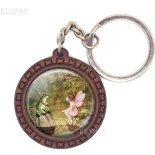 Frog and Fairy Keychain Mermaids Pearl Wild Swans Keyring
