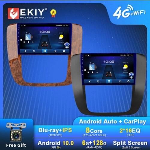 EKIY Android Car Radio For GMC Yukon 3 GMT 900 2006 - 2014 Navigation GPS 1280*720 IPS Carplay Multimedia Player Auto Stereo DVD