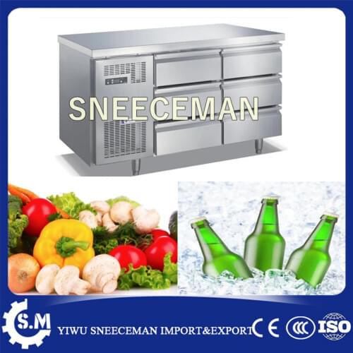 Commercial Kitchen Equipment Stainless Steel 4 Doors Upright Freezers