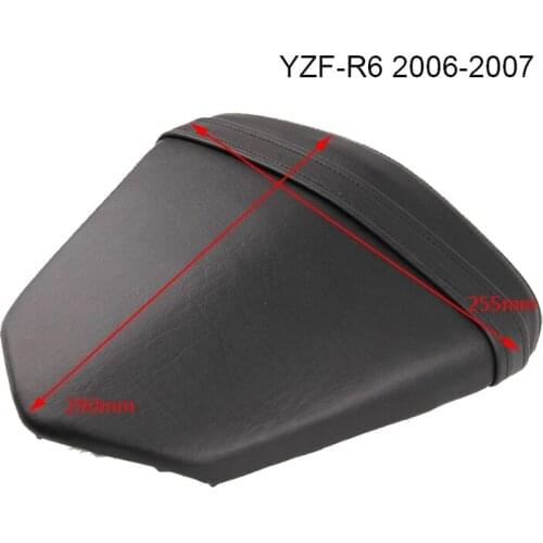 Motorcycle Leather Rear Seat Cushion Rear Passenger Seat for Yamaha YZF-R6 YZF R6 2006 2007