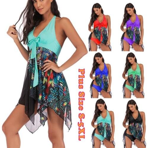 Summer women Swimsuit Sexy two Pieces Bikini купальник bikini Set ladies Beachwear fashion breathe swim Suit skirt