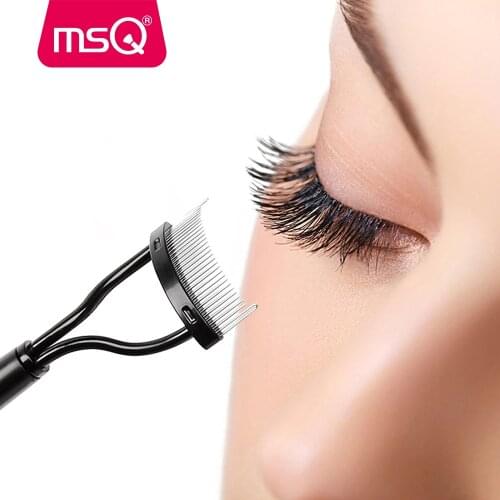 MSQ 1PCS Make up Mascara Guide Applicator Eyelash Comb Eyebrow Brush Curler Beauty Essential Eye Makeup Tools