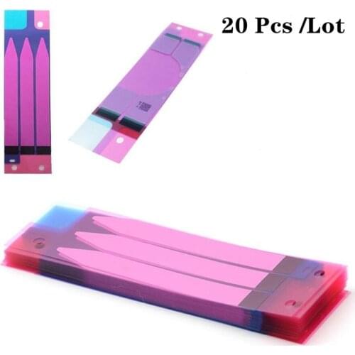 20pcs Battery Adhesive Sticker for i Phone 6 6S 7 8 Plus 5S X XR XS Max 3M Double Tape Pull Trip Glue Parts
