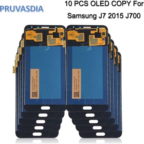 Wholesale 10 Piece LCD Screen For Samsung J700 J7 LCD Display Touch Screen Digitizer Assembly For Samsung Galaxy J7 J700F J700M