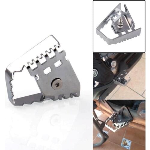 Motorcycle Rear Brake Peg Pad Extender Silver Rear Foot Brake Lever Extension For BMW R1150GS R1200GS/R1200GS ADV/R1200GS LC