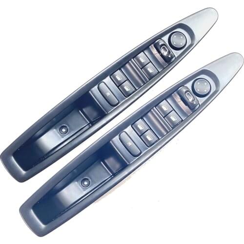 For Citroen C4 Window Switch Power Window Regulator Control Switch Button with Panel 2004 to 2010 Accessories Front Left