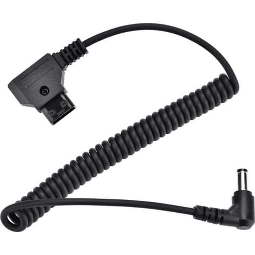 Plastic D-Tap B-Type Male to Right Angle DC 5.5x2.5mm Adapter Cable Accessory for Anton V-Mount Battery