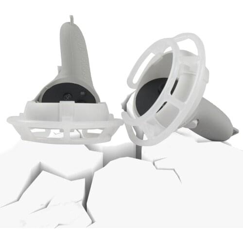 Anti-collision Frame Soft Protective Sleeve Handle Grip Half Cover w/ for Oculus Quest 2 VR Accessories