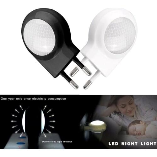 LED Mini Snail Night Light Bedroom Bedside Snail Night Light White European Standard Living Room Aisle Automatic Night Light