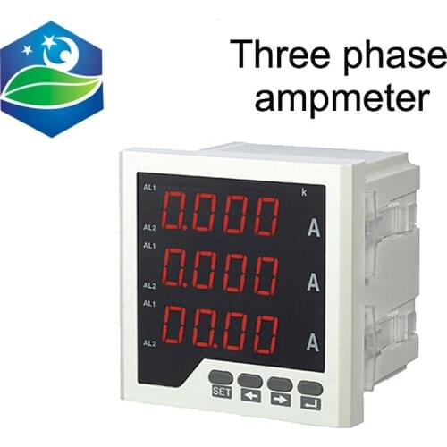 Three phase digital ampere meter LED current meter ammeter Class 0.5 digital current meter