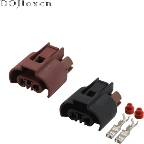 1/5/10/20/50/Sets 2 Pin Automobile Female Wiring Connector For Toyota Corolla 9006 Low Beam/Golf 6 Fog Lamp Plug DJ7028W-2.8-21