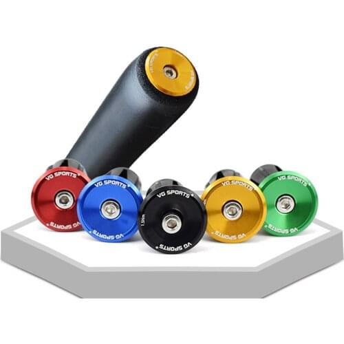 1Pair Bicycle Grip Handlebar End Cap Aluminium Alloy Lock MTB Mountain Handle Bar Grips End Plugs for Bike Handlebar Accessories
