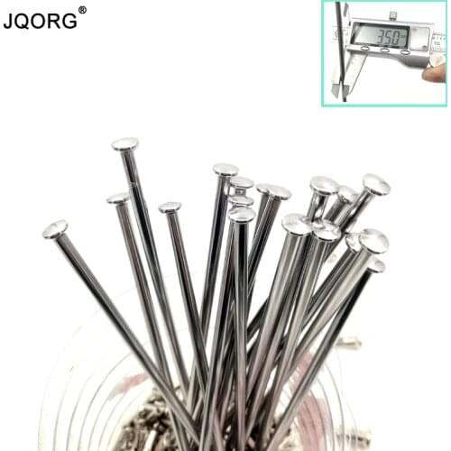 10pcs/lot JQORG 9G Diameter 3.5 mm 304 Stainless Steel Material Straight Pull Motorcycle Spokes Lighting Sliver Color 9K Spokes