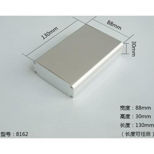 10pcs Silver Aluminium Enclosure Case Mini Electronic Project Box 130x88x30mm 8162