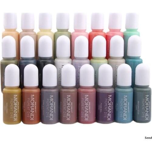 24 Colors Resin Pigment Liquid Colorant UV Epoxy Resin Mold Candle Soap Coloring Dye Jewelry Making DIY Crafts Decor