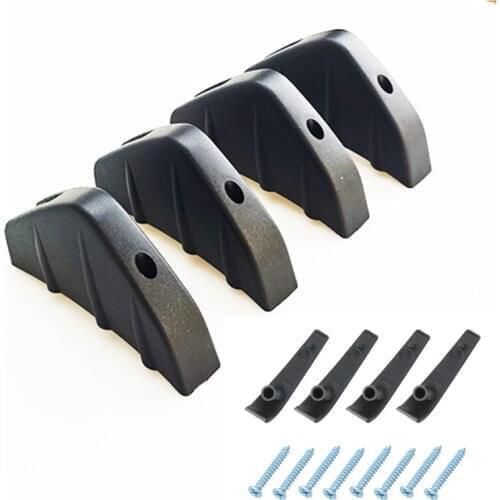 4pc Universal Car SUV Rear Bumper Diffuser Molding Shark Fin Spoiler Protector Cover for Buick Regal Lacrosse Excelle GT/XT/GL8