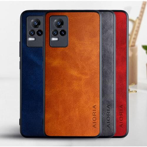 Phone Case for Vivo V21E 4G coque Luxury Vintage leather Skin covers for vivo v21e 4g case funda capa
