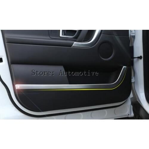New For Land Rover Discovery Sport 2015 2016 ABS Chrome Interior Door Decorative Strip Trim Sticker Accessories Car Styling 4pcs