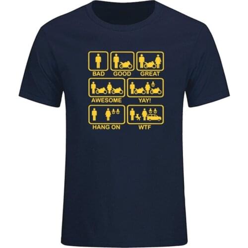 Funny DNEW Motocycle Life Print T Shirt Mens Quality Popular Camiseta Cotton BONADIAO Short Sleeve O-neck T-Shirt