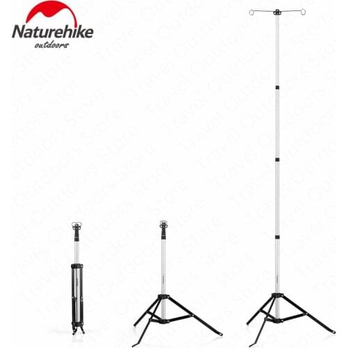 Naturehike Camping Tool Camping Light Pole Telescopic Tripod Lamp Bracket Outdoor Camping Removable Camping Accessories