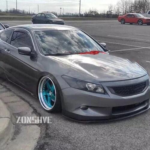 Body Kit Front Bumper Cover Refitting Grill Accessories Carbon Fibre Racing Grille Use For Honda Accord Coupe 2008--2010 2-door