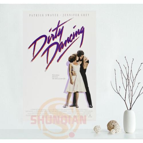 Dirty Dancing Classic Poster Custom Satin poster print cloth fabric wall poster print Silk Fabric Print