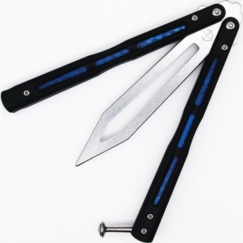 Baliplus Butterfly Trainer Knife BM51 G10 Handle 440C D2 Blade Bushing System training free swing knife hunting EDC Knife