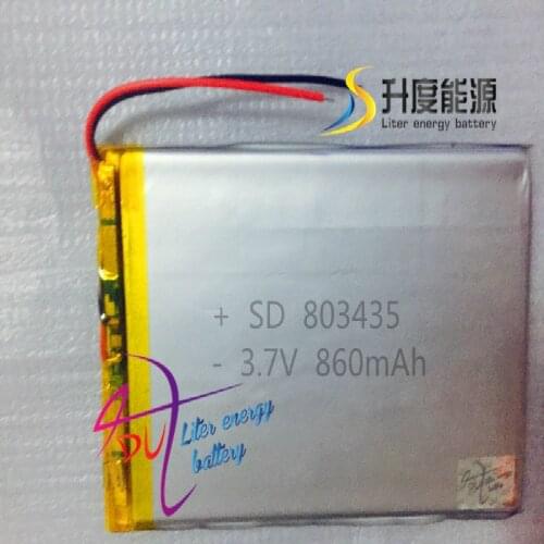 2019 Special Offer Top Fashion Mp3 / Mp4 Player Yi Bateria 3.7v Medical Battery 803435 860mah Polymer The Tablet